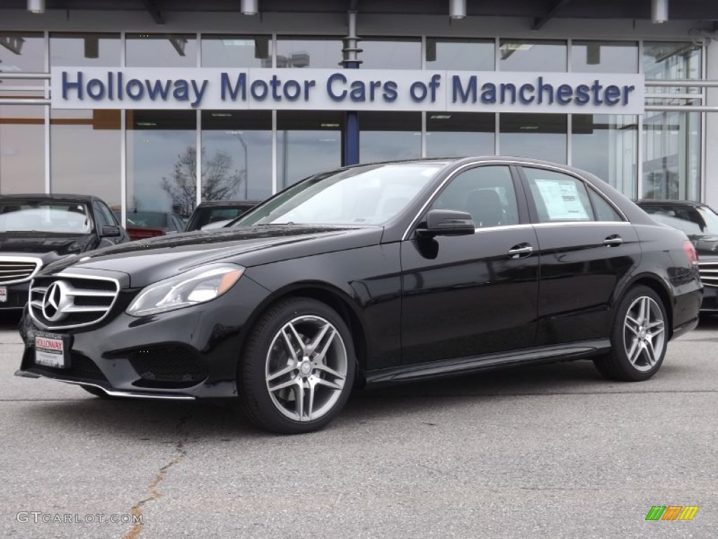 2014 E 350 4Matic Sport Sedan - Black / Black photo #1