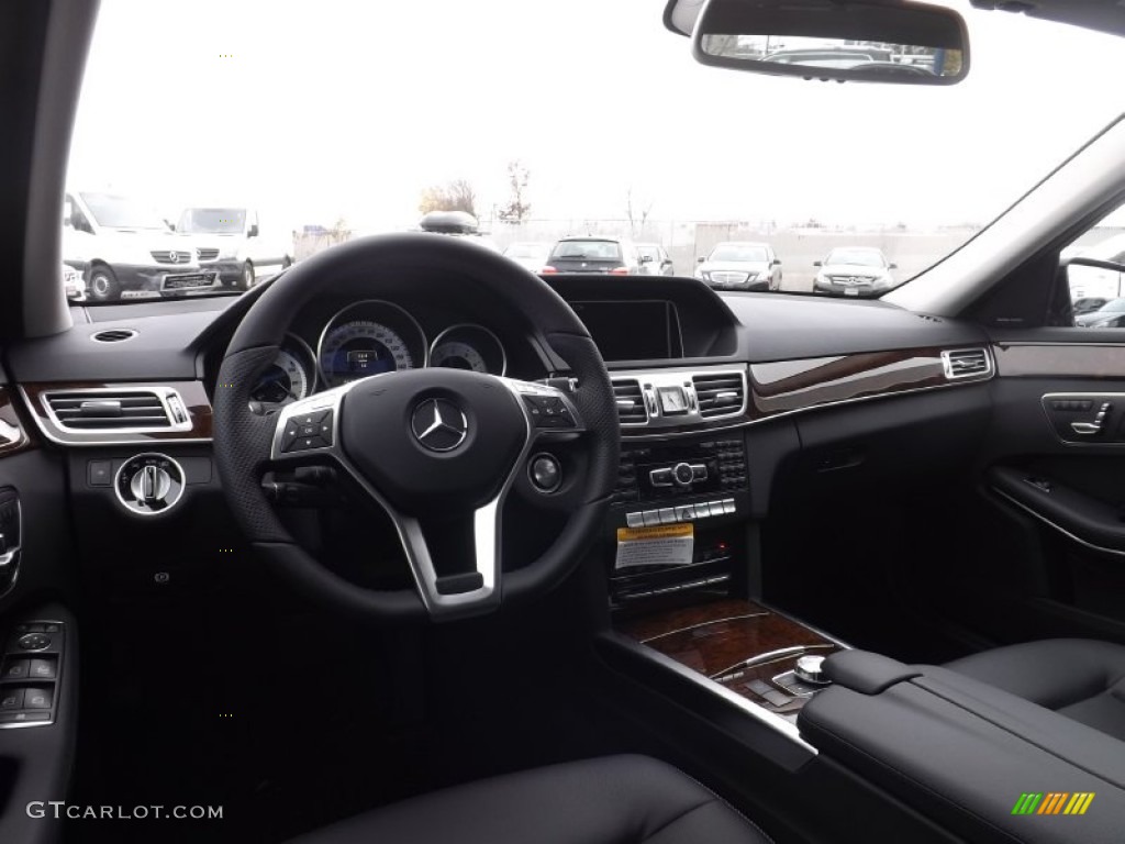 2014 E 350 4Matic Sport Sedan - Black / Black photo #7