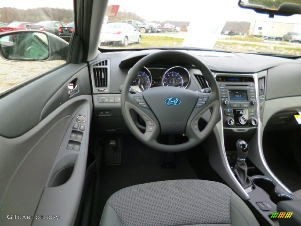 2014 Sonata GLS - Harbor Gray Metallic / Gray photo #14