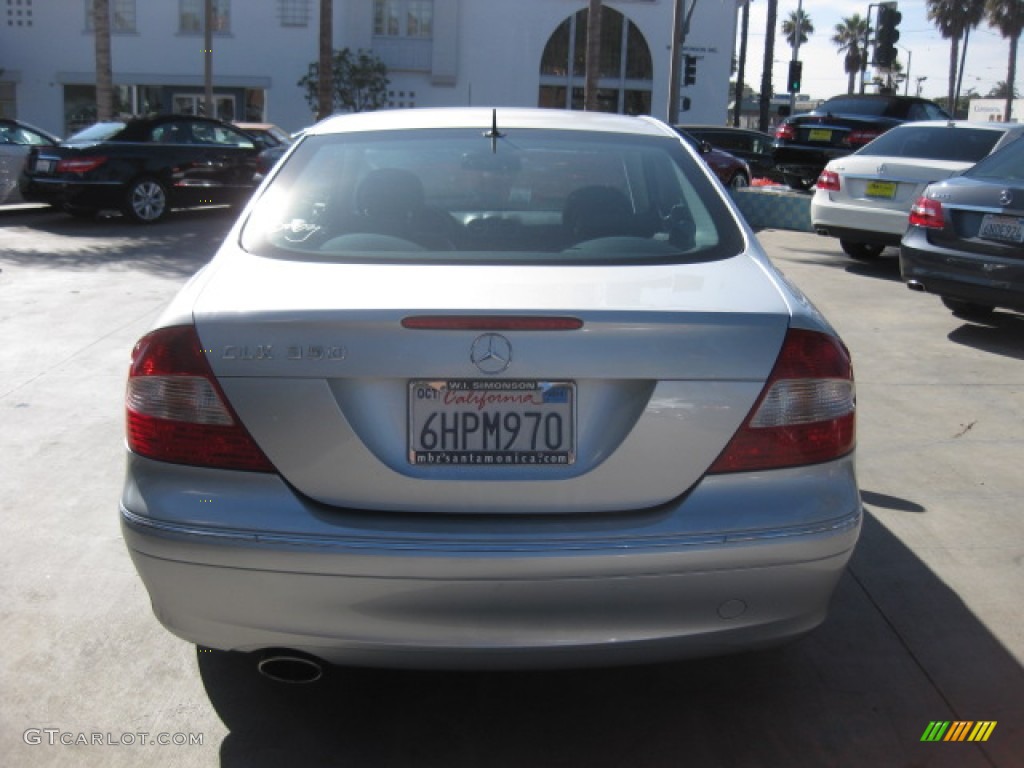 2006 CLK 350 Coupe - Iridium Silver Metallic / Black photo #3