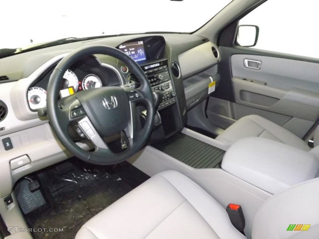 2014 Pilot EX-L - Modern Steel Metallic / Gray photo #10