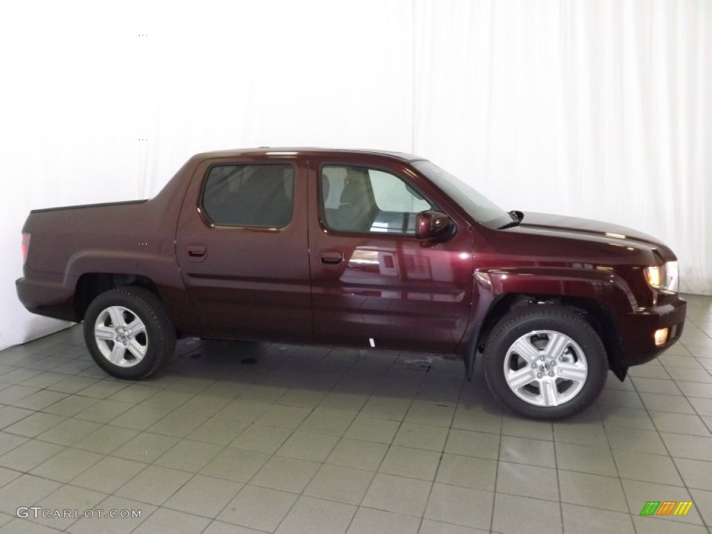 Dark Cherry Pearl 2014 Honda Ridgeline RTL Exterior Photo #87842660