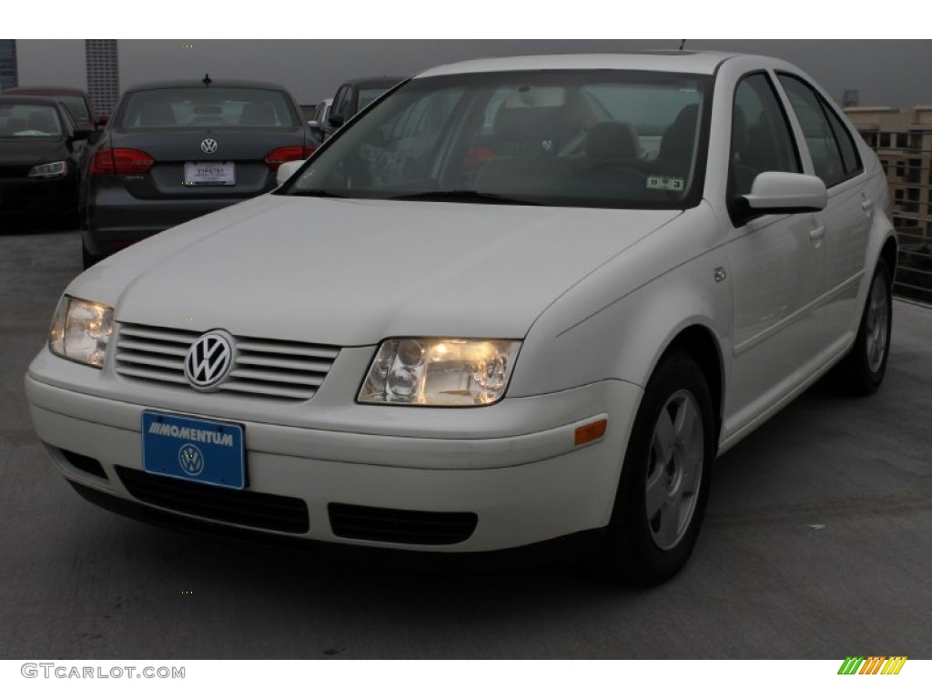 2002 Jetta GLS 1.8T Sedan - Cool White / Beige photo #3