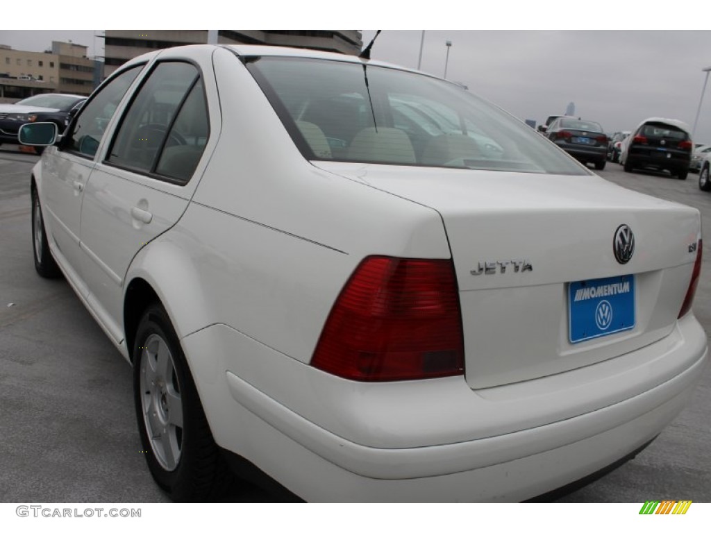 2002 Jetta GLS 1.8T Sedan - Cool White / Beige photo #5