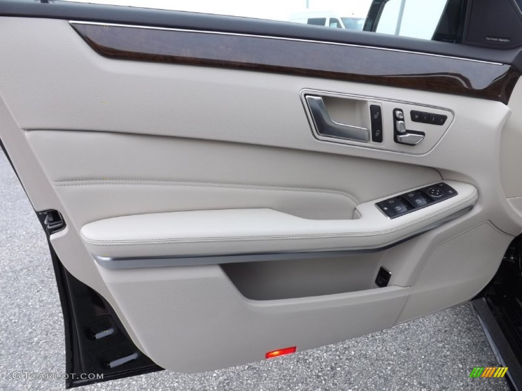 2014 E 350 4Matic Sport Sedan - Black / Silk Beige/Espresso Brown photo #11