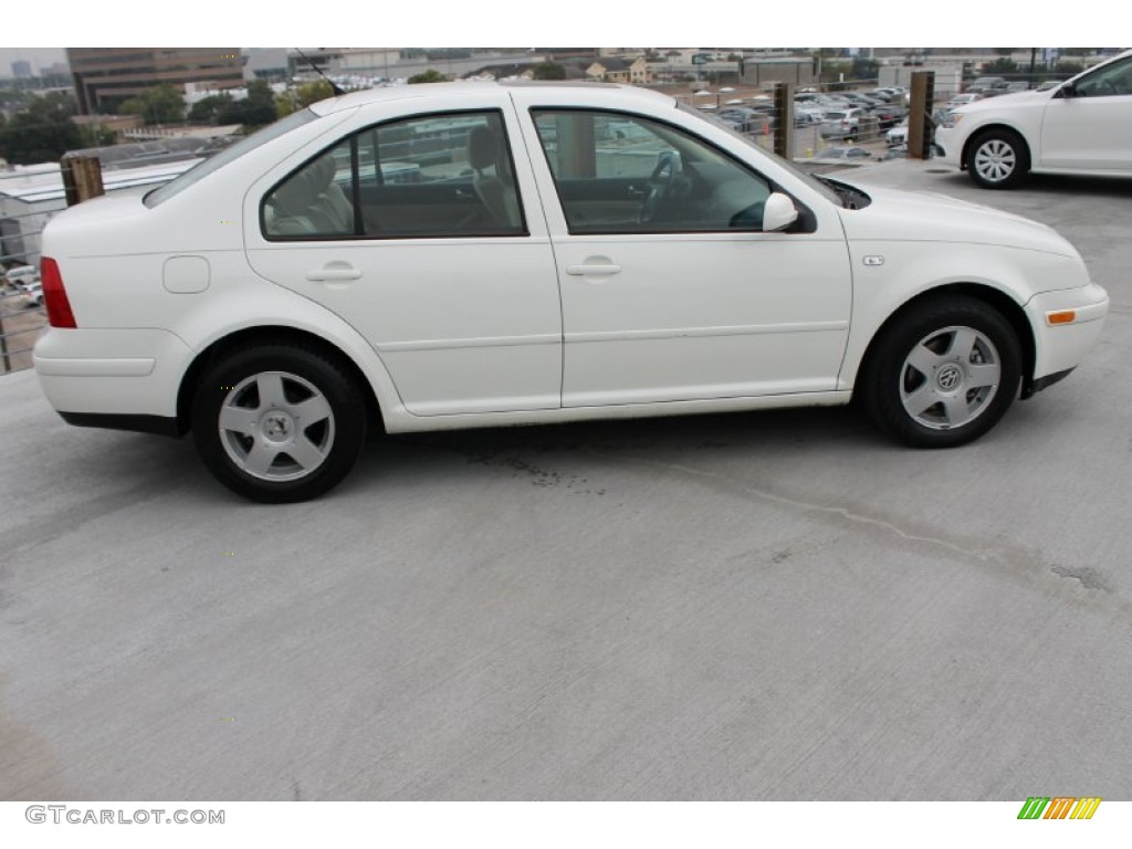 2002 Jetta GLS 1.8T Sedan - Cool White / Beige photo #8