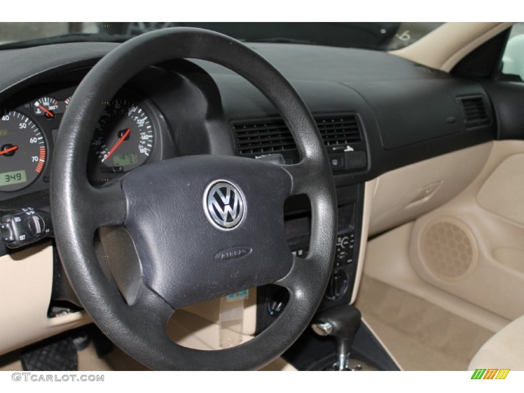 2002 Jetta GLS 1.8T Sedan - Cool White / Beige photo #12