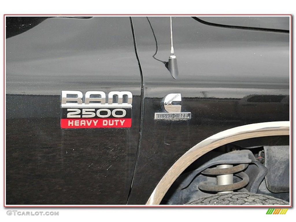 2007 Ram 2500 Laramie Quad Cab 4x4 - Brilliant Black / Medium Slate Gray photo #10