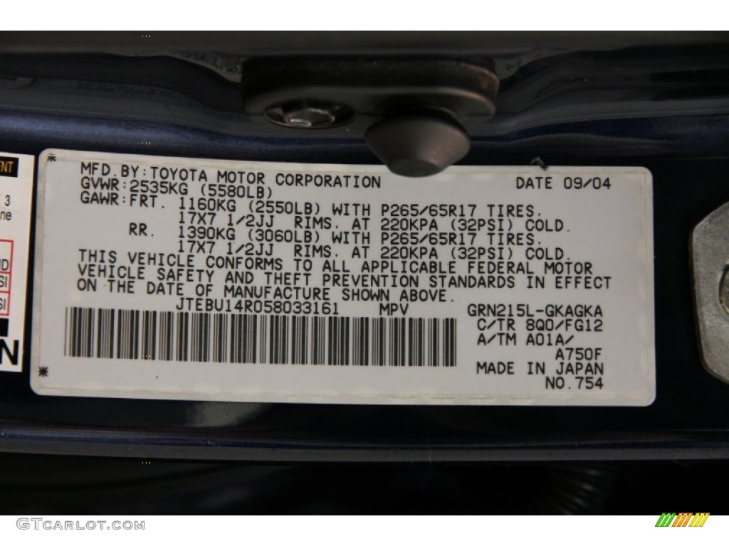 2005 4Runner SR5 4x4 - Stratosphere Mica / Stone photo #16