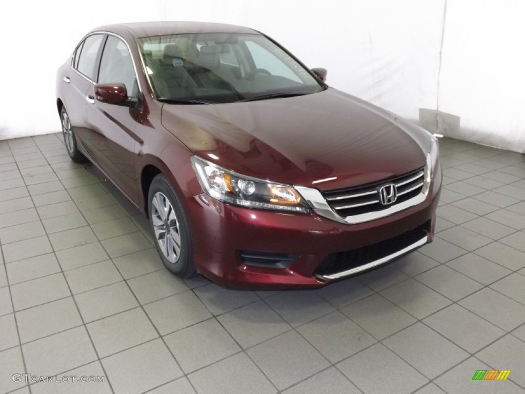2014 Accord LX Sedan - Basque Red Pearl II / Ivory photo #1