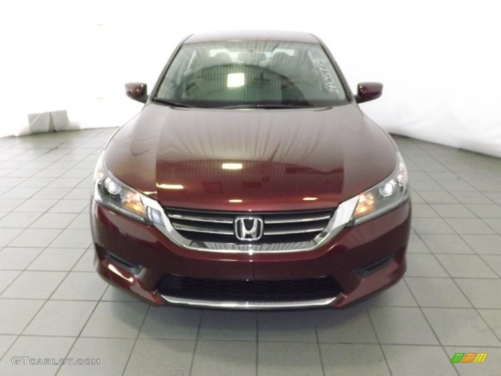 2014 Accord LX Sedan - Basque Red Pearl II / Ivory photo #2