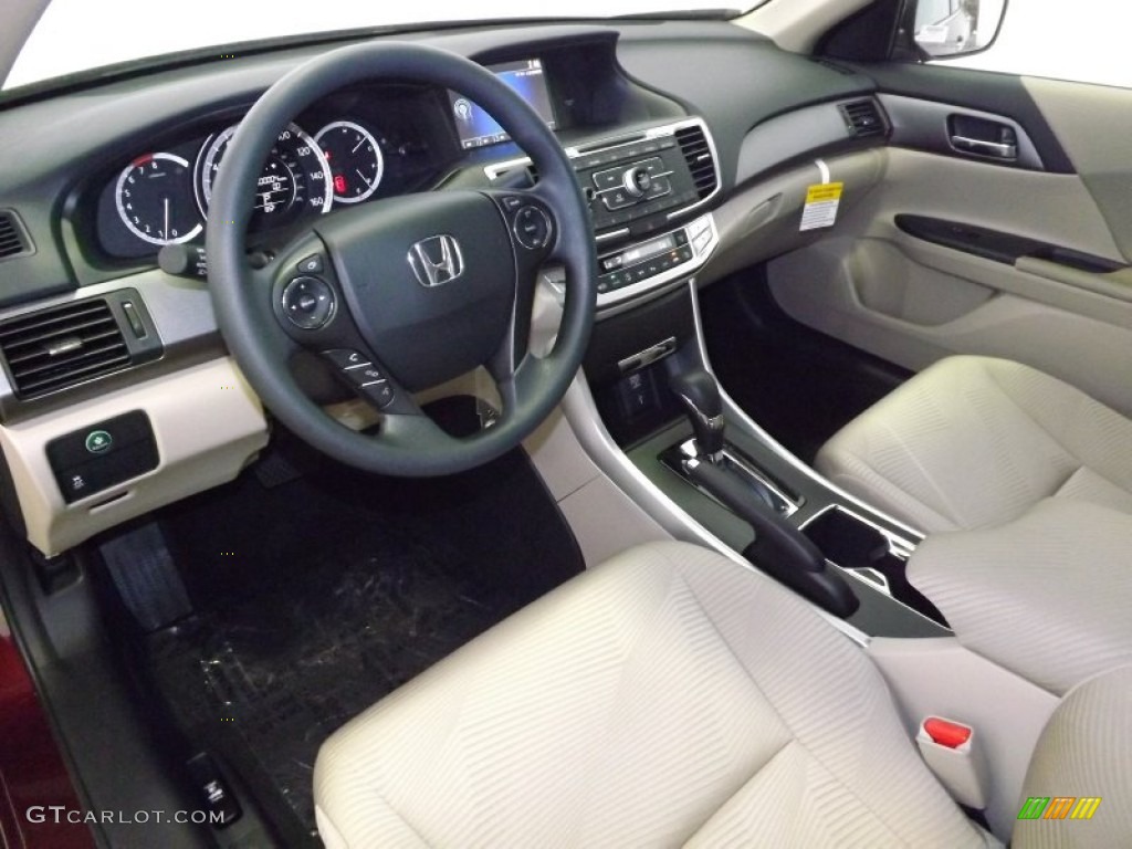 2014 Accord LX Sedan - Basque Red Pearl II / Ivory photo #11