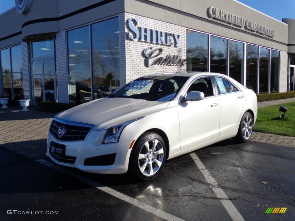 2013 ATS 2.5L Luxury - White Diamond Tricoat / Jet Black/Jet Black Accents photo #1