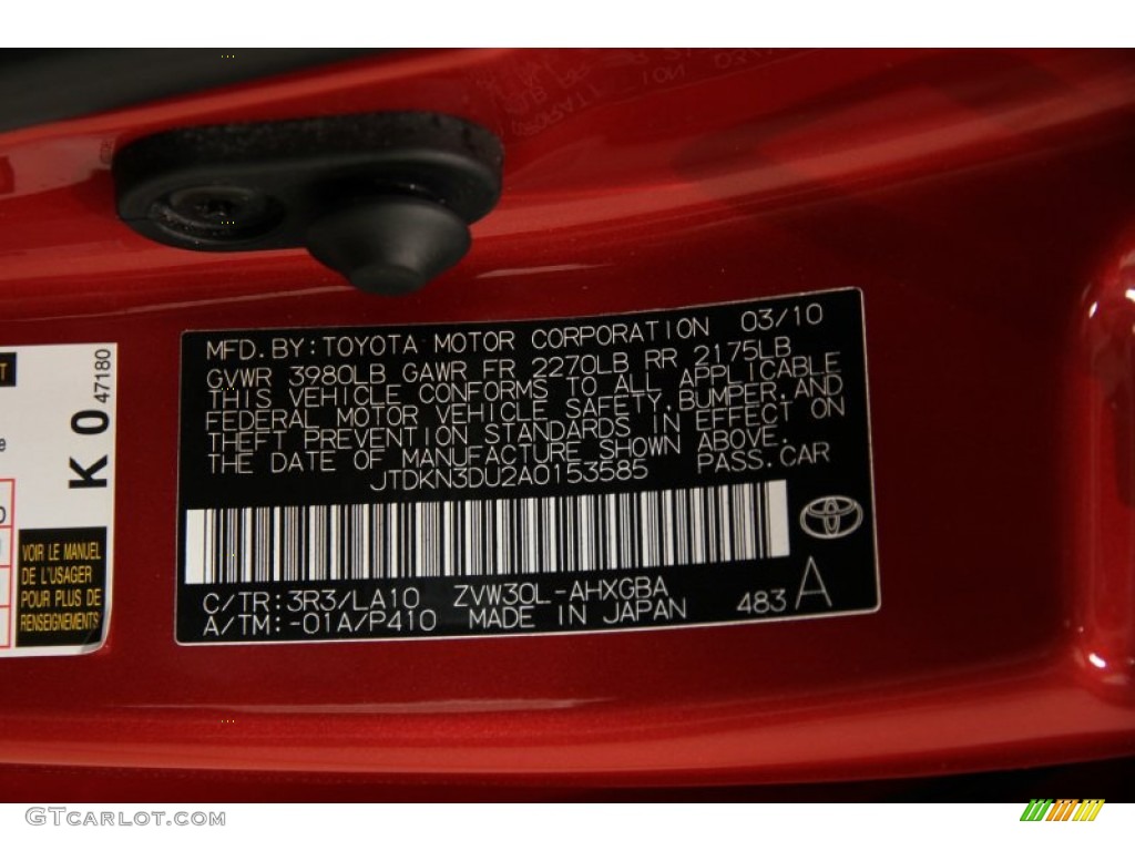 2010 Prius Hybrid V - Barcelona Red Metallic / Dark Gray photo #25