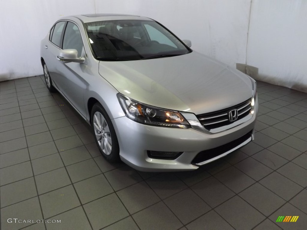 2014 Accord EX-L Sedan - Alabaster Silver Metallic / Gray photo #1