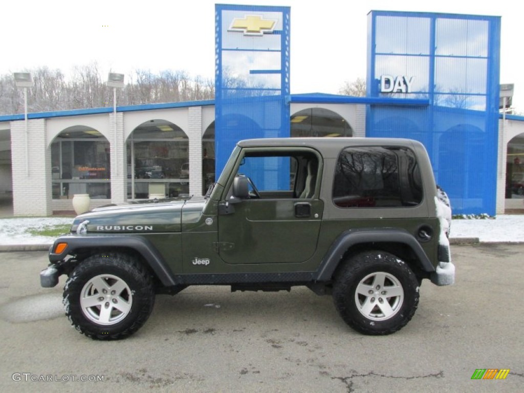 2006 Wrangler Rubicon 4x4 - Jeep Green Metallic / Khaki photo #2