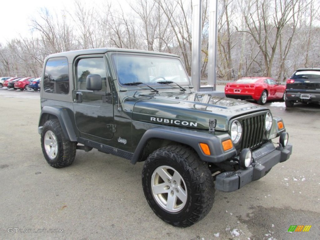 Jeep Green Metallic 2006 Jeep Wrangler Rubicon 4x4 Exterior Photo #87846830