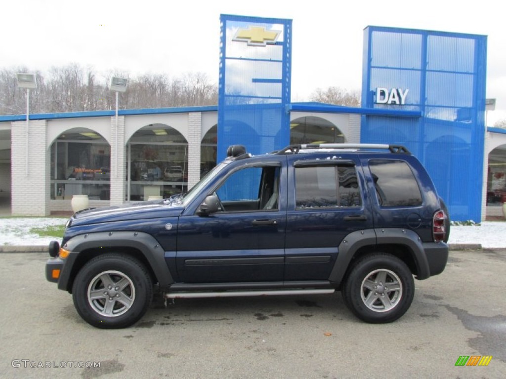 2005 Liberty Renegade 4x4 - Patriot Blue Pearl / Dark Khaki/Light Graystone photo #2