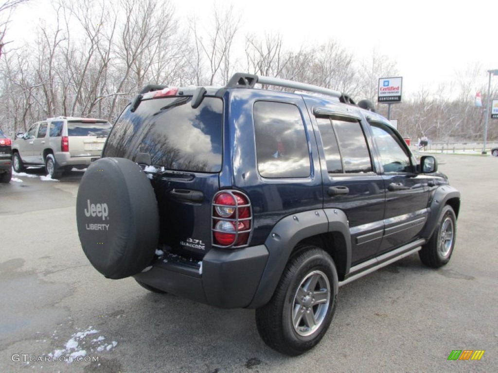 2005 Liberty Renegade 4x4 - Patriot Blue Pearl / Dark Khaki/Light Graystone photo #6