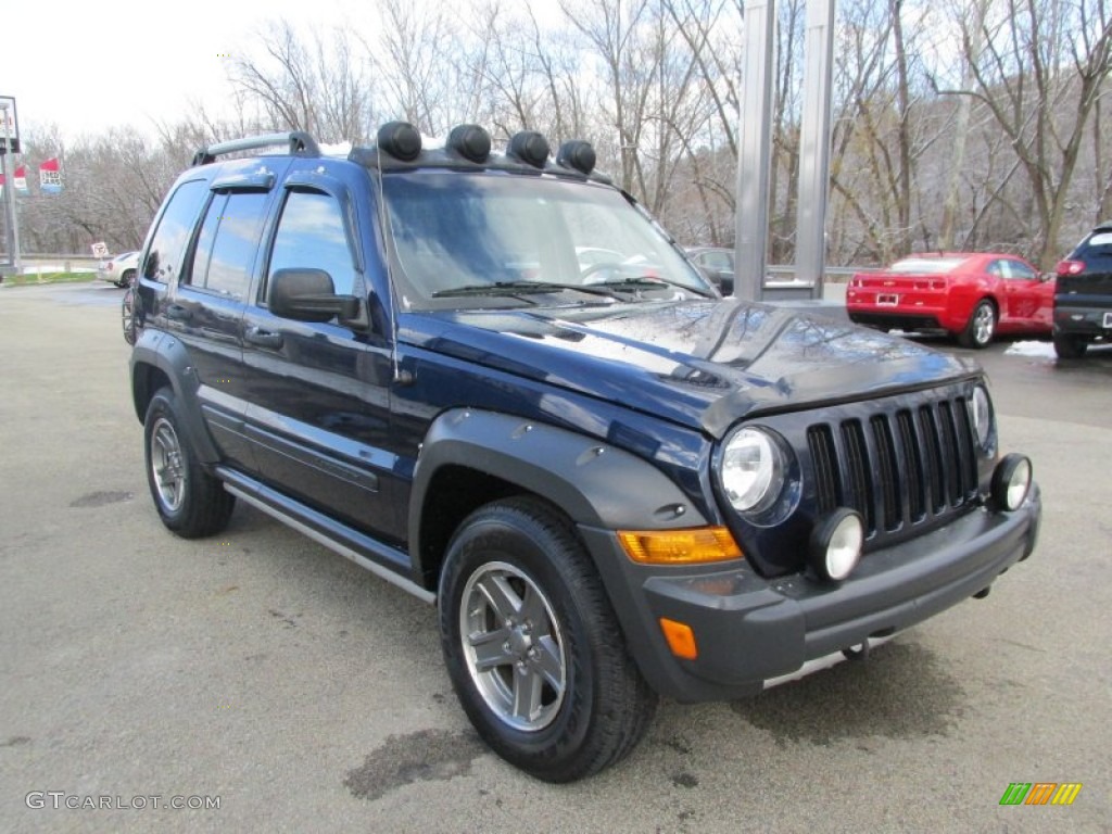 Patriot Blue Pearl 2005 Jeep Liberty Renegade 4x4 Exterior Photo #87847355