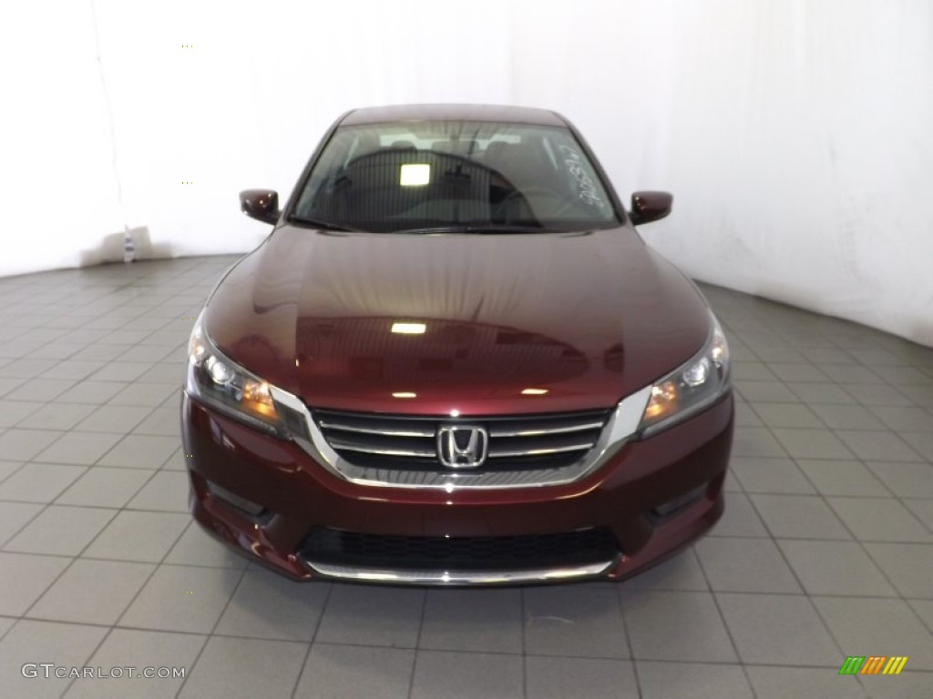 2014 Accord Sport Sedan - Basque Red Pearl II / Black photo #2