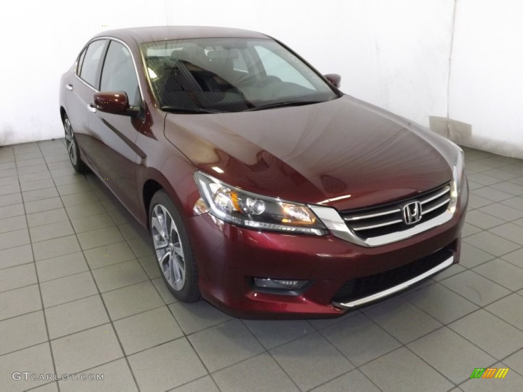2014 Accord Sport Sedan - Basque Red Pearl II / Black photo #1