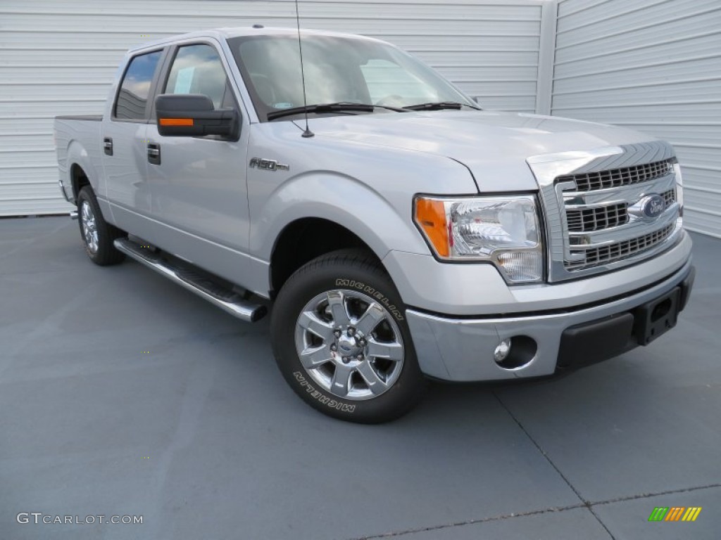 Ingot Silver Metallic 2013 Ford F150 XLT SuperCrew Exterior Photo #87849296