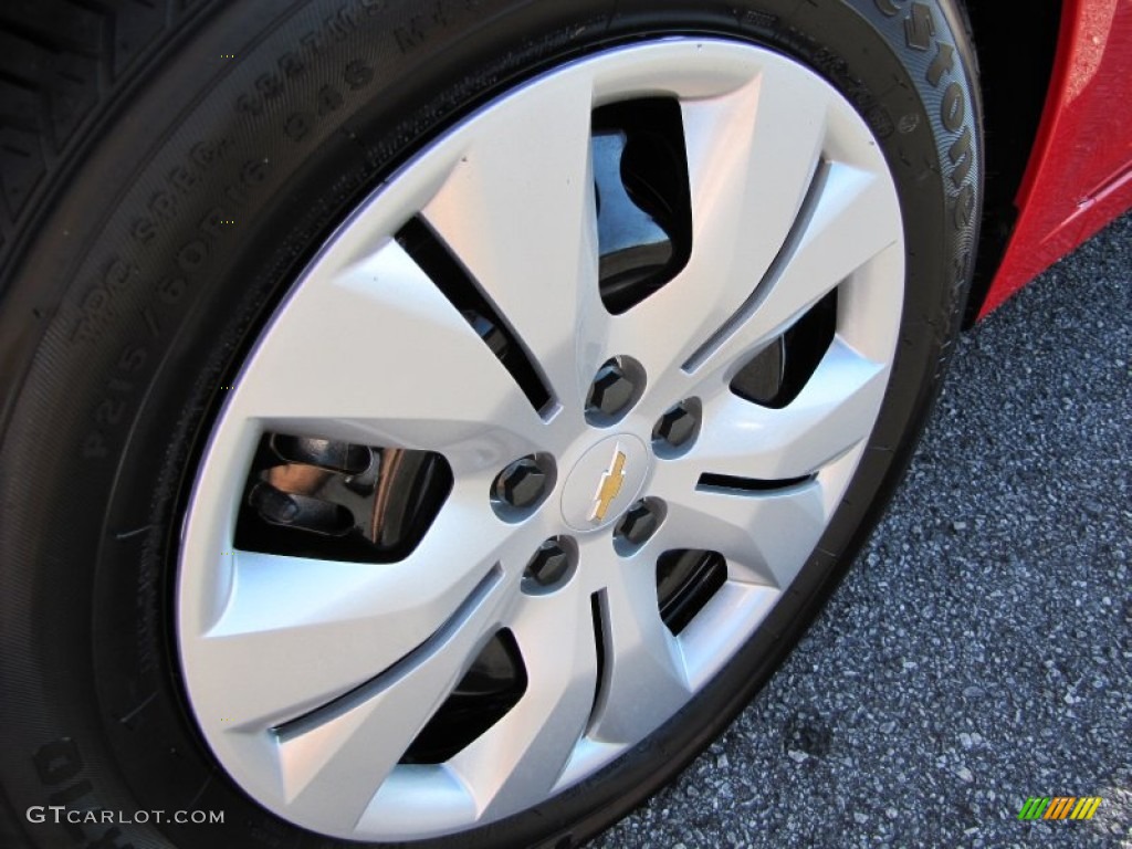 2014 Cruze LS - Red Hot / Jet Black/Medium Titanium photo #8