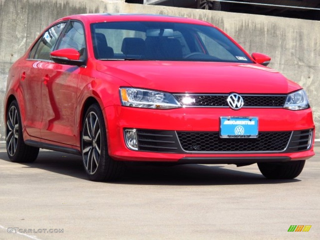 2014 Jetta GLI Autobahn - Tornado Red / Titan Black photo #1