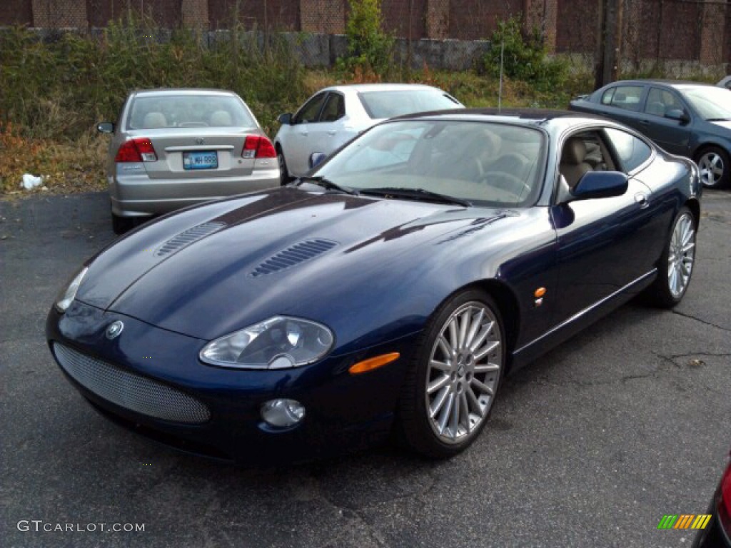 Midnight Blue Metallic Jaguar XK