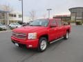 2013 Victory Red Chevrolet Silverado 1500 LTZ Crew Cab 4x4  photo #2