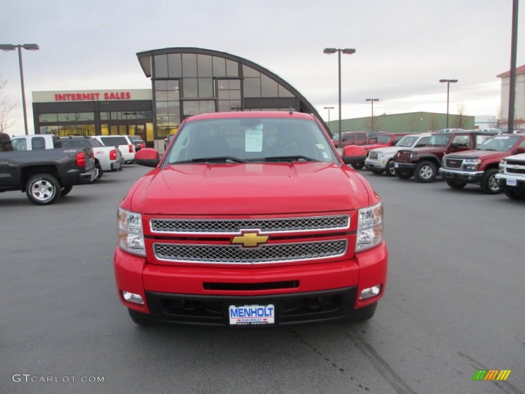 2013 Silverado 1500 LTZ Crew Cab 4x4 - Victory Red / Ebony photo #8