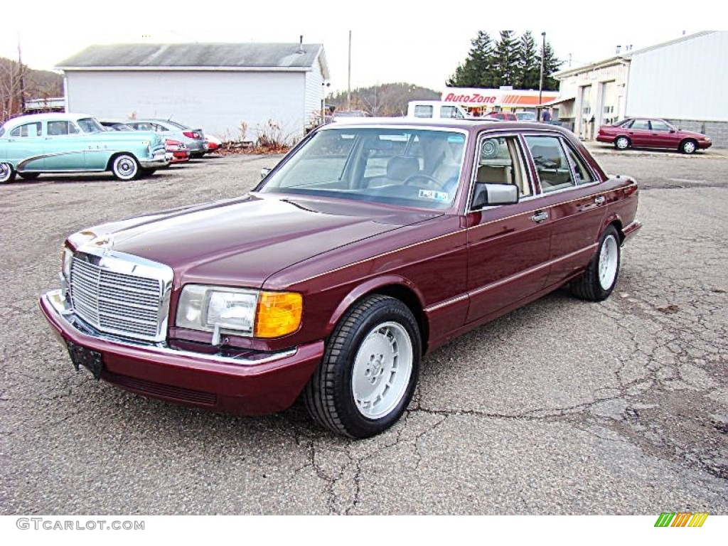 Desert Red Metallic 1989 Mercedes-Benz S Class 560 SEL Exterior Photo #87857156