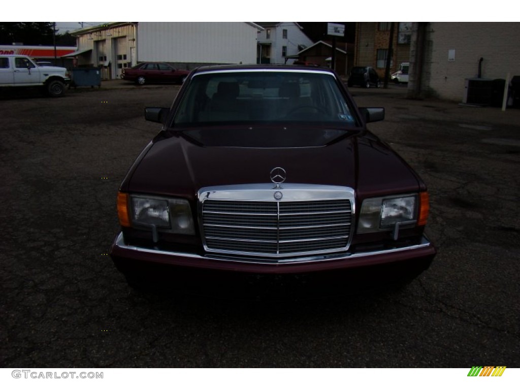 1989 S Class 560 SEL - Desert Red Metallic / Beige photo #14