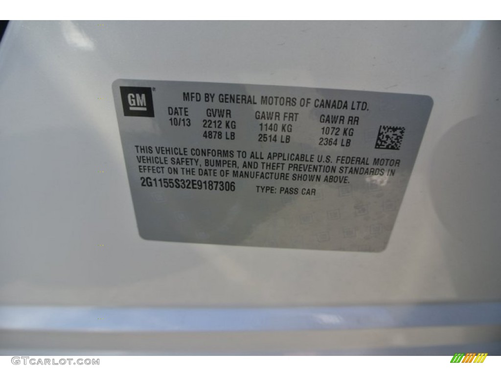 2014 Impala LTZ - White Diamond Tricoat / Jet Black photo #7