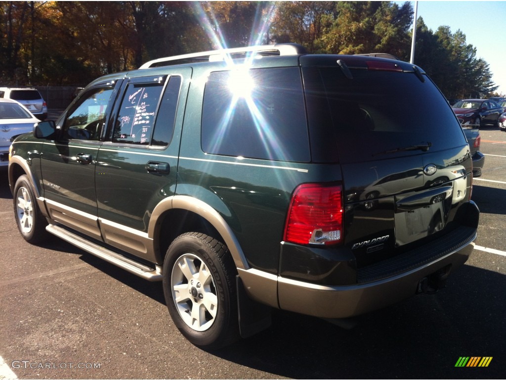 2004 Explorer Eddie Bauer 4x4 - Aspen Green Metallic / Medium Parchment photo #5