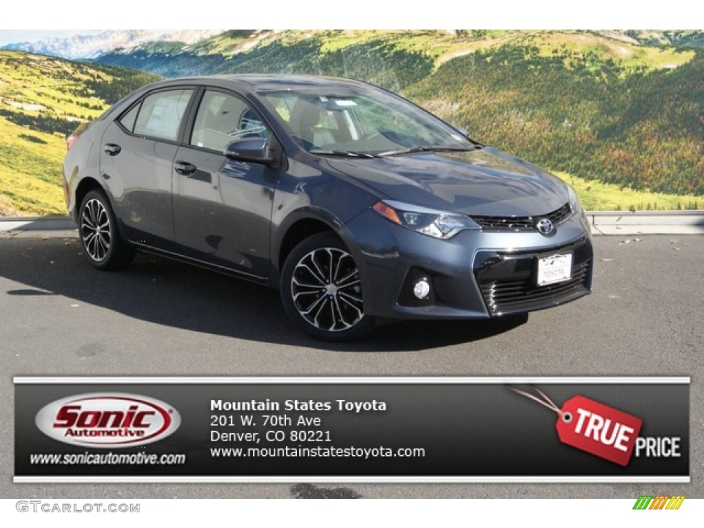 2014 Corolla S - Slate Metallic / Black photo #1