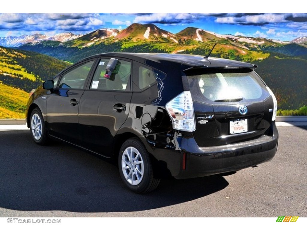 2014 Prius v Two - Black / Bisque photo #3