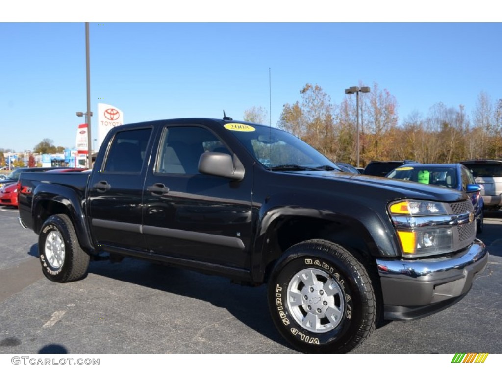 2008 Colorado LT Crew Cab - Black Granite Metallic / Ebony photo #1