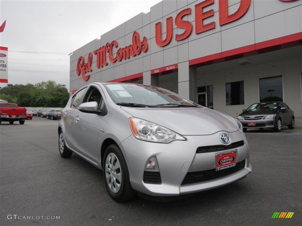 2012 Prius c Hybrid Two - Classic Silver Metallic / Light Blue Gray/Black photo #1