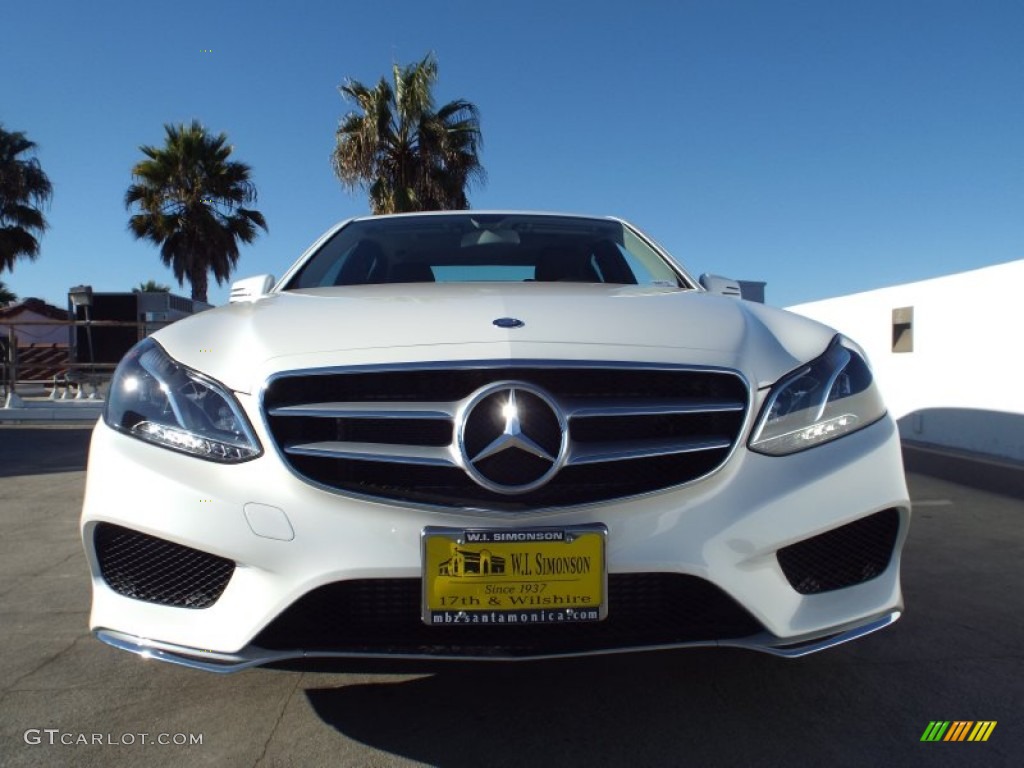 2014 E E250 BlueTEC Sedan - Diamond White Metallic / Black photo #2