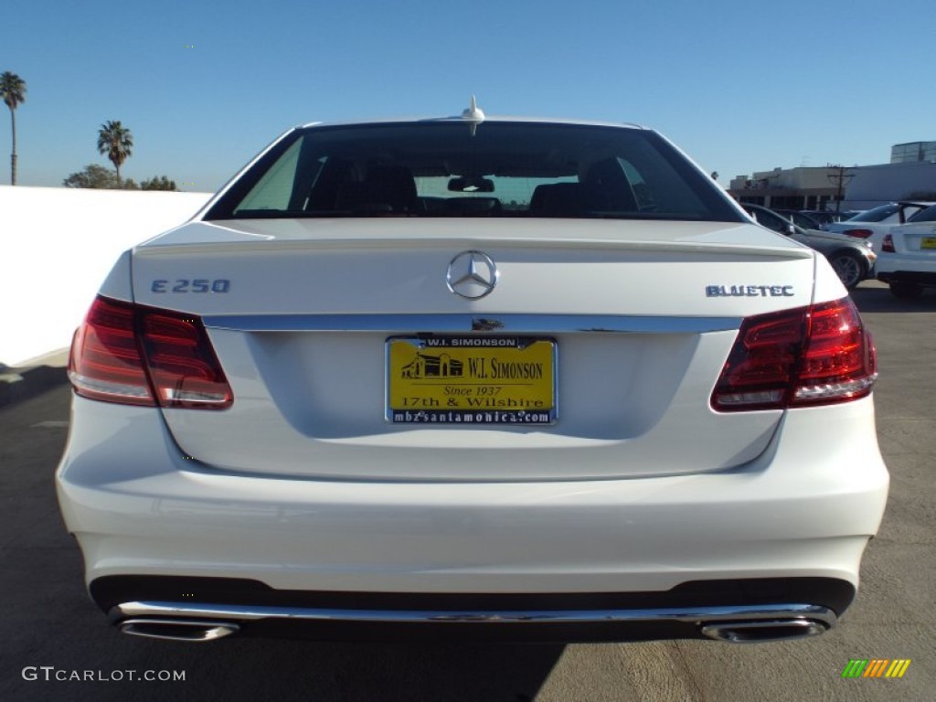 2014 E E250 BlueTEC Sedan - Diamond White Metallic / Black photo #5