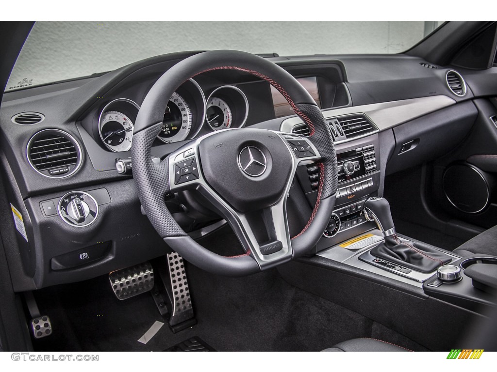 2014 Mercedes-Benz C 350 Sport Black Dashboard Photo #87866962