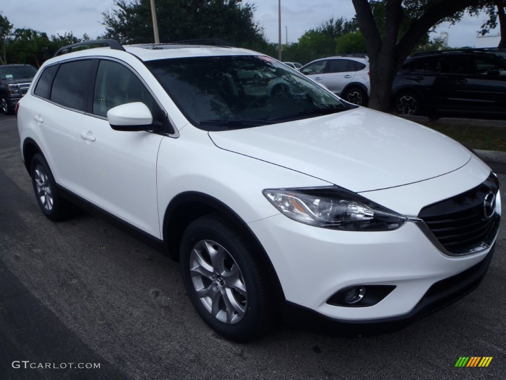 2014 CX-9 Touring - Crystal White Pearl / Sand photo #1