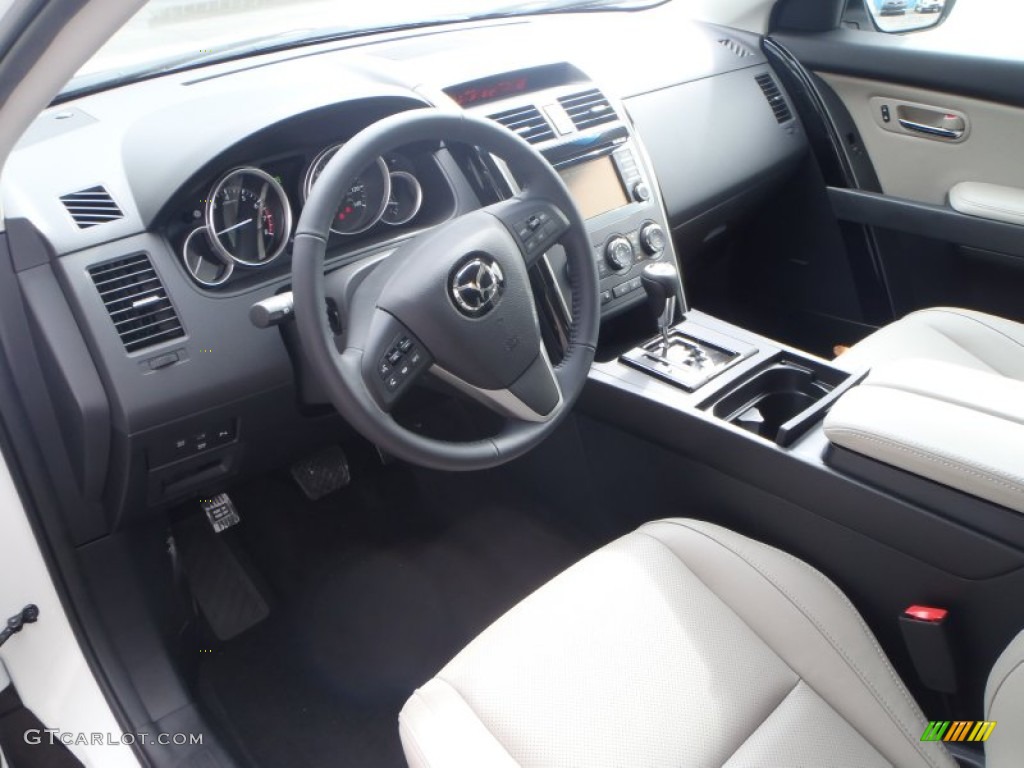 Sand Interior 2014 Mazda CX-9 Touring Photo #87867805
