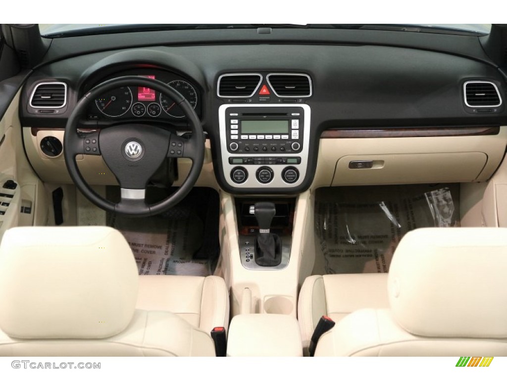 2007 Eos 2.0T - Eismeer Blue Metallic / Cornsilk Beige photo #17