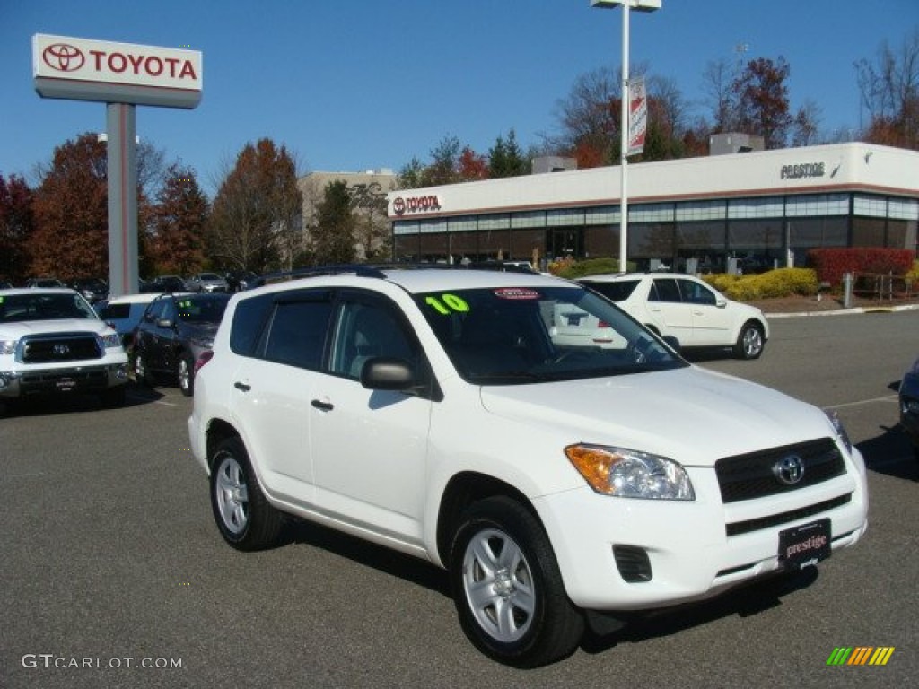 2010 RAV4 I4 4WD - Super White / Ash Gray photo #1