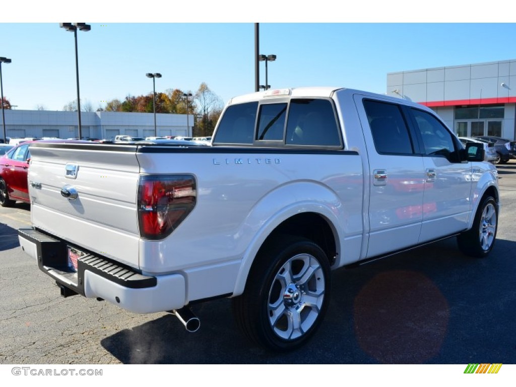 2011 F150 Limited SuperCrew - White Platinum Metallic Tri-Coat / Steel Gray/Black photo #4