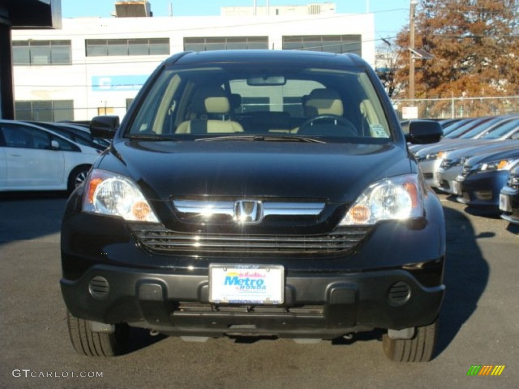 2009 CR-V EX-L 4WD - Crystal Black Pearl / Ivory photo #2