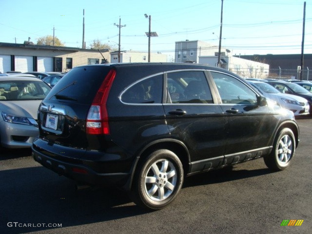 2009 CR-V EX-L 4WD - Crystal Black Pearl / Ivory photo #4